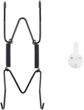 Bilillo Plate Hangers for The Wall, Suitable for 4''-5'' Decorative Plate,Invisible Heavy Duty Wire Plate Holder with Wall Hooks, Plate Hangers for Displaying Plates, Platter, Dish (Black)