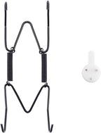 Plate Hangers for The Wall, Suitable for 4-5 inch Decorative Plate, Stainless Steel Wire Plate Holder with Wall Hooks and Rubber tip Protectors, Plate Hangers for Displaying Plates, Platter, Black