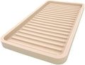 Happitasa Silicone Kitchen Sink Organizer Tray, Sponge Holder and Countertop Protector | Bathroom and Kitchen Soap Dish and Dispenser Tray (Sand Dollar, 10"x5.25")