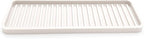 Happitasa Silicone Kitchen Sink Organizer Tray, Sponge Holder and Countertop Protector | Bathroom and Kitchen Soap Dish and Dispenser Tray (Vanilla Cream, 12"x4", 9.2 Ounces)