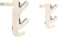 Grassracks Birch Wood Ski Rack - The Hallsteiner Series Indoor Horizontal Ski Wall Rack(1 or 2 Pairs of Skis, Birch)