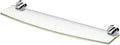 Gatco 4636 Glam Glass Shelf, 20 Inch, Chrome / Wall Mounted 20.13" X 5.50" Tempered Curved Glass Shelf