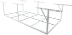 Heavy-Duty Overhead Garage Storage Rack, White, Steel, Adjustable Height, Ceiling Mount (White, 96 in. L x 36 in. W x 22-40 in. H)