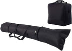 Wall Mounted Storage Rack and Bag Set for Ski Equipment Providing Space Saving Solution with Padded Bags for Protection of Ski Boards and Boots