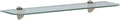 Shelf-Made KT-0134-624SN Glass Shelf Kit, Satin Nickel, 6-Inch by 24-Inch