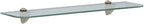 Shelf-Made KT-0134-624SN Glass Shelf Kit, Satin Nickel, 6-Inch by 24-Inch