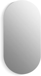 Kohler 35573-NFC-NA Verdera® Medicine Cabinets for Bathroom, Capsule Design, Mirrored Interior, Adjustable Glass Shelves, Rustproof Anodized Aluminum, 15 in. W x 30 in. H