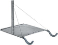 Delta Cycle 2 Bike Rack Garage - Foldable Bicycle Wall Mount Hanger with Storage Shelf Holds Up to 65 lbs