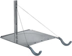 Delta Cycle 2 Bike Rack Garage - Foldable Bicycle Wall Mount Hanger with Storage Shelf Holds Up to 65 lbs