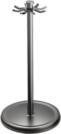 Organizer Rack Rotatable Utensil Holder, With 8 Hooks And 360 Degree Rotation For Kitchen Countertop, Space Saving Organizer For Cooking Tools(Grey)