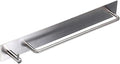 Sumnacon Towel Bar Rack with Hook, 13.38 Inch 3M Self Adhesive Stainless Steel Towel Holder Organizer for Bathroom Kitchen Bedroom, Brushed Finish (Towel Rack with Hook)