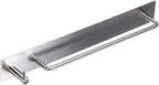 Sumnacon Towel Bar Rack with Hook, 13.38 Inch 3M Self Adhesive Stainless Steel Towel Holder Organizer for Bathroom Kitchen Bedroom, Brushed Finish (Towel Rack with Hook)