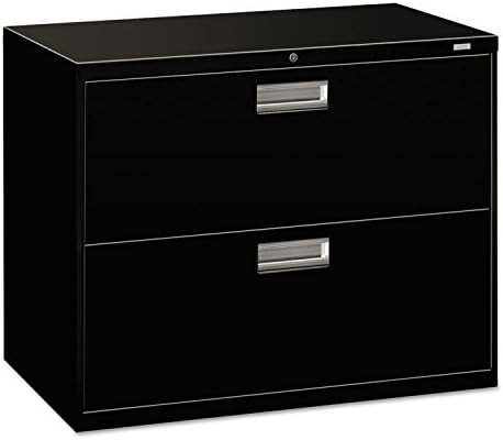 HON, H682LP, 600 Series Two-Drawer Lateral File, 36w x 18d x 28h, Black