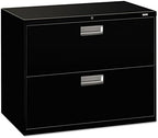 HON, H682LP, 600 Series Two-Drawer Lateral File, 36w x 18d x 28h, Black