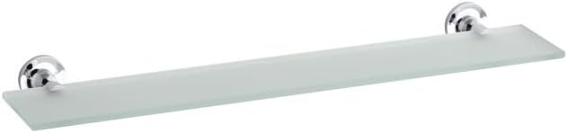Kohler K-14440-CP Purist Glass Shelf, Polished Chrome