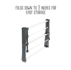 Honey-Can-Do Collapsible Clothes Drying Rack – Durable, Space-Saving Laundry & Towel Rack, Sturdy Clothing Rack for Hanging Clothes Indoors & Outdoors, Steel
