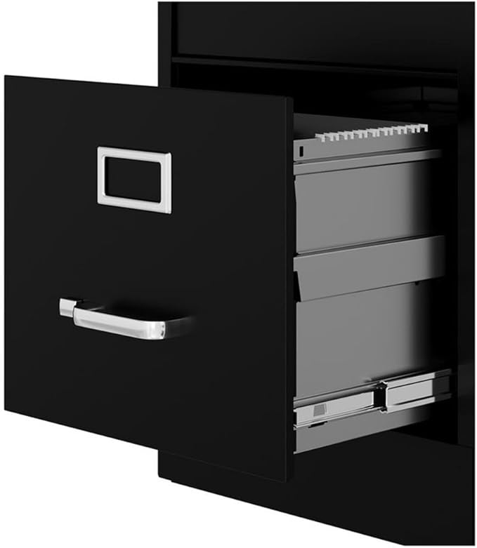 Lorell LLR42291 2-Drawer Vertical File, 15" x 22" x 28, Black
