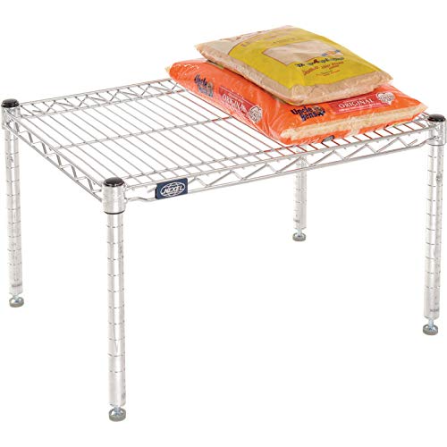 Nexel Commerical Wire Shelf Platform Dunnage Storage Rack, 24" x 30" x 14", Chrome
