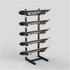 Snowboard Storage Rack,Floor-Standing ski Storage Rack, Home Gym Storage Rack, Sample Board Display Rack, Exercise mat Storage Rack (Black 35x25x101 cm/14x10x40 in)