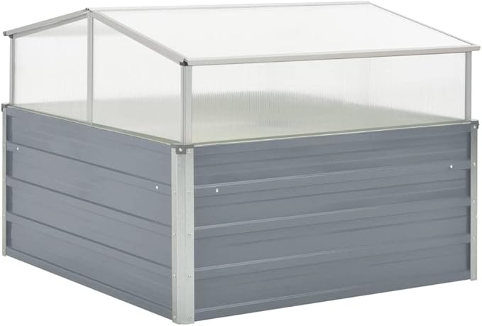 Galvanized Steel Greenhouse with Adjustable Tilt Panels, Durable Outdoor Plant Growing House for Gardening Enthusiasts, Spacious & Safe Design