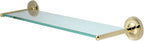 Kingston Brass BA319PB Classic Glass Shelf, Polished Brass