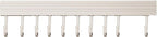ZJchao Space Aluminum Kitchen Utensils Hanger Rack Organizer White (10 Hooks 50cm)