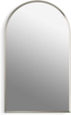 Kohler 36540-BNL Verdera® Medicine Cabinet Mirror, Arched Design, Left-Hinged, Mirrored Interior, Adjustable Shelves, Rustproof, 20 in. W x 34 in. H, Brushed Nickel