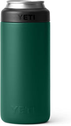 YETI Rambler 12 oz. Colster Slim Can Insulator for the Slim Hard Seltzer Cans, (NO CAN INSERT) Black Forest Green