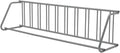 Floor Bike Rack, Sigle-Side 10-Bike Rack 122" L,Grid Bikes Racks In Ground, Freestanding Bicycle Floor Parking Stand, Stand Bike Racks for Garages Streets Yards Bike Events