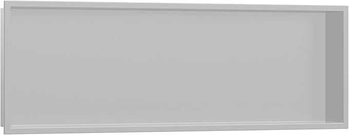 hansgrohe XtraStoris Original Recessed Wall Niche with Integrated Frame 12"x 36"x 4" in Concrete Grey, 56067380