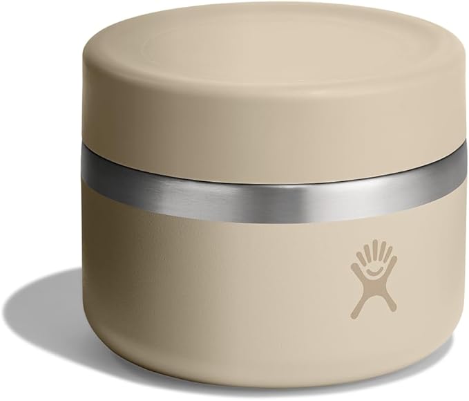 Hydro Flask Food Jar – Insulated Stainless Steel, Snack Travel Container for Hot Food & Soup 12 Oz Oat Tan