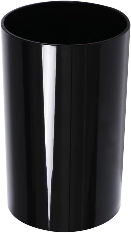 UPKOCH Kitchen Utensil Organizer Black Storage Tube for Cooking Tools and Cutlery Holder Compact Flatware Container for Kitchen Countertop Organization