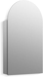 Kohler 56151-NA Embark Premium XL Medicine Cabinet Mirror, Deep Storage with Adjustable Shelves and Arch Mirrored Door, 20 in. W x 36 in. H