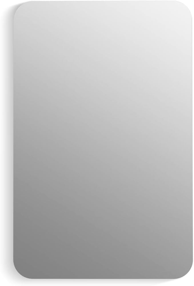 Kohler 35570-NFC-NA Verdera® Medicine Cabinet Mirror, Rectangular Design, Mirrored Interior, Adjustable Glass Shelves, Rustproof, 22 in. W x 34 in. H, Anodized Aluminum