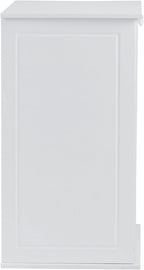 Household Essentials Tilt-Out Laundry Sorter Cabinet with Shutter Front, White, White Wood Shutter