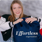 Laundry Bag - Locking Drawstring Closure and Machine Washable. These Bags will Fit a Laundry Basket or Hamper and Strong Enough to Carry up to Three Loads of Clothes. (Denim)