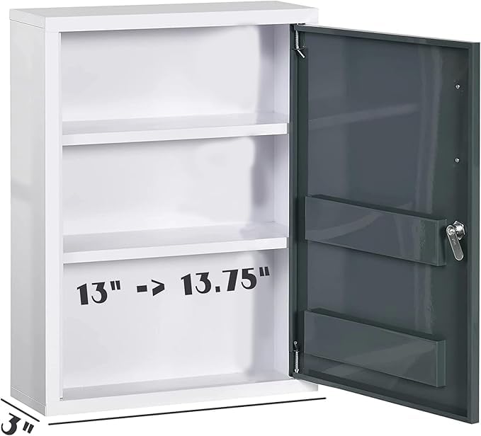 Upgrade Your Medicine Cabinet with a Sturdy Replacement Shelf- Full Lengths (12", 12.5",12.75", 13", 13.25", 13.5", 13.75", 14" and 14.5") - Depth 3 Inches | Warp Resistant Plywood (13 Inch)