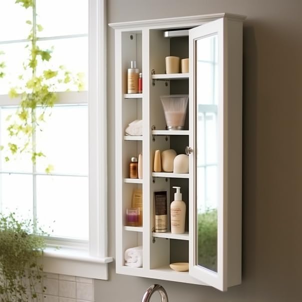 Upgrade Your Medicine Cabinet with a Sturdy Replacement Shelf- Full Lengths (12", 12.5",12.75", 13", 13.25", 13.5", 13.75", 14" and 14.5") - Depth 3 Inches | Warp Resistant Plywood (13.75)