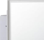 Plastic Bathroom Medicine Cabinet with Framed Mirror 16 x 22 inch, Surface and Recessed Mount