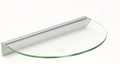 12 in. Essentials Half Round Clear Glass Shelf Kit