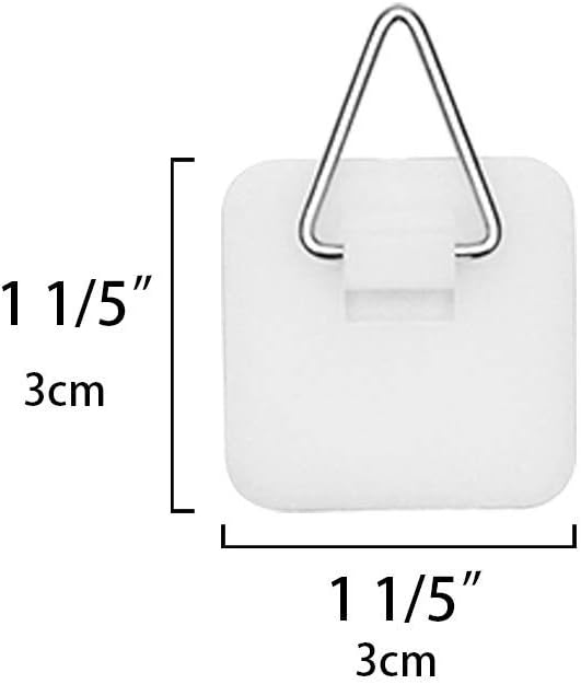 Artliving 1.25 Inch Invisible Adhesive Plate Hanger Set Vertical Plate Holders for The Wall (100 Pack)