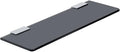 SAYAYO Floating Glass Shelves for Bathroom, Tempered Glass Shelf for Wall 15 x 5 Inch 1 Pcs, Black