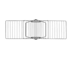 Brabantia HangOn Clothes Drying Rack | 82ft (25m) | Matt Black | Large Indoor Clothes Airer Laundry Stand with 2 Fold-Out Wings & Hanger Hooks, Folds Flat | Fits 2 Full Loads