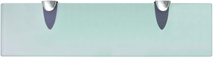 Floating Shelves 2 pcs,Bathroom Shelves,Decor Shelf,Display Shelf,Cloud Shelf,Square Wall Shelf,Easy to Assemble,for Bathroom, Living Room, Bedroom, Kitchen,Glass 15.7"x3.9" 0.3"