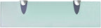 Floating Shelves 2 pcs,Bathroom Shelves,Decor Shelf,Display Shelf,Cloud Shelf,Square Wall Shelf,Easy to Assemble,for Bathroom, Living Room, Bedroom, Kitchen,Glass 15.7"x3.9" 0.3"