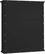TaoHFE Black Medicine Cabinet, 2 Doors 3 Open Shelf, Wall Mounted Wooden Storage Cabinet Over Toilet