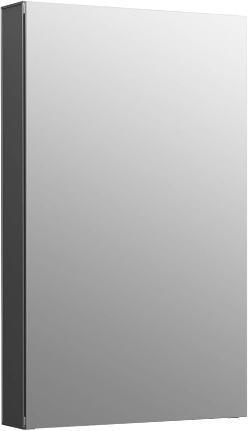 Kohler K-81144-DA1 Maxstow Frameless Surface Mount Bathroom Medicine Cabinet, 15" x 24", Dark Anodized Aluminum