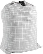 SWISSELITE Laundry Bag with Handle and Drawstring, Large Heavy Duty Laundry Bag, 28 x 40 Inches Travel Dirty Clothes Bag for Laundromat and Household