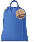 LFH Home Large Premium Cotton Canvas Laundry Bag with Drawstring and Handles Heavy Duty, Multi-Use, and Washable for Home, Travel, College or Storage 28x36 (Pack of 2)-Sky Blue