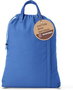 LFH Home Large Premium Cotton Canvas Laundry Bag with Drawstring and Handles Heavy Duty, Multi-Use, and Washable for Home, Travel, College or Storage 28x40 (Pack of 4)-Sky Blue